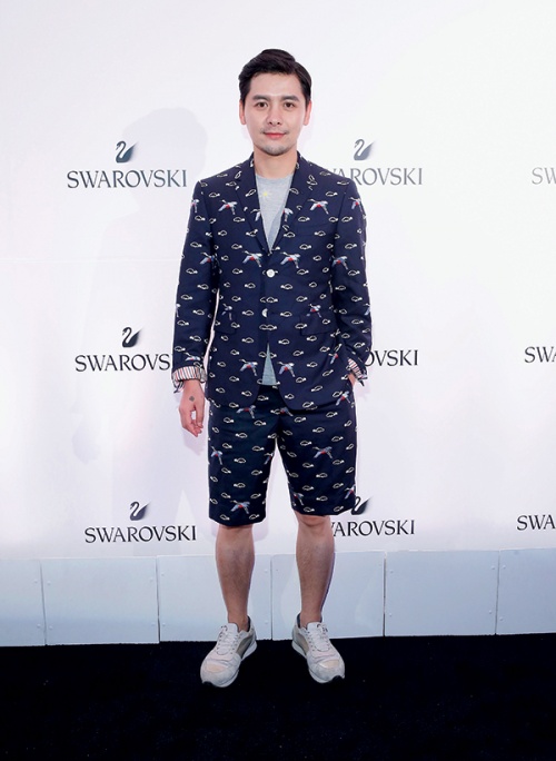 Gogoboi attending a launch in New York
